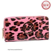 michael kors leopard continental groot roze portefeuilles Tassen Aanbieding 876nh409